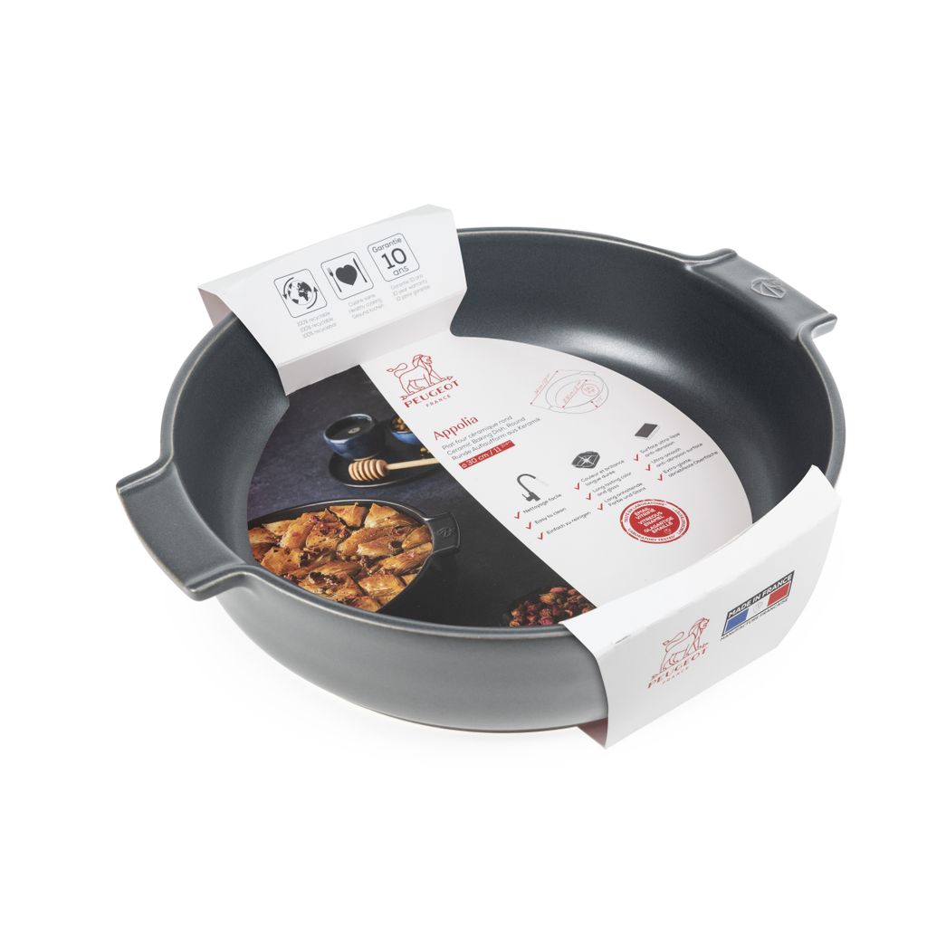 Plat à four rond ardoise 34 cm - Visuel 0